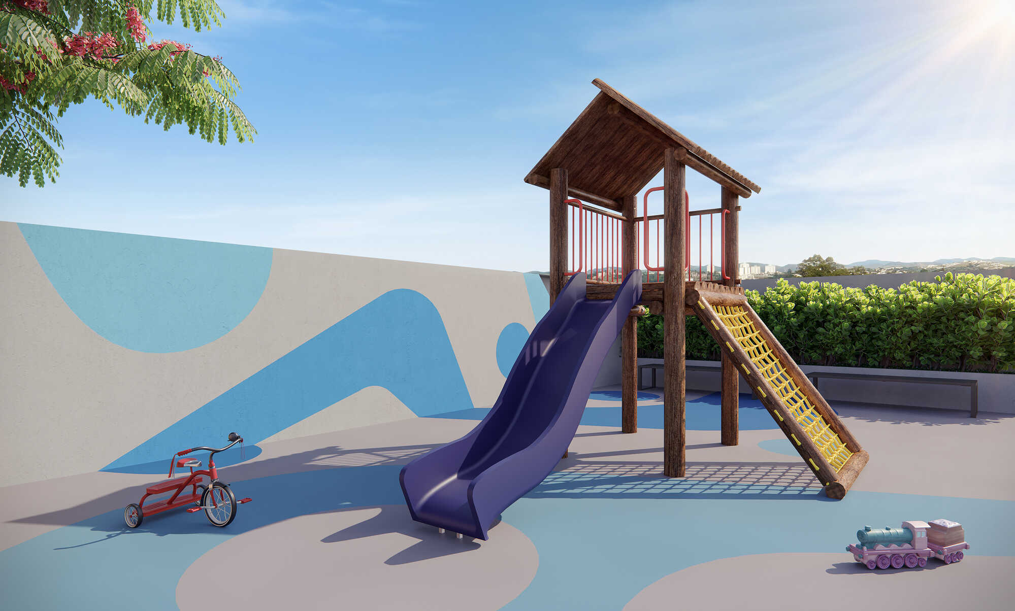 PERSPECTIVA ILUSTRADA DO PLAYGROUND