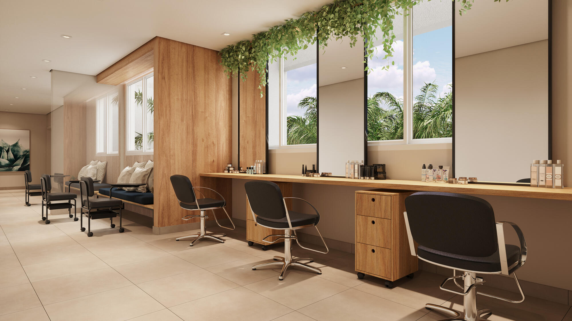 PERSPECTIVA ARTÍSTICA DO STUDIO BEAUTY SPA
