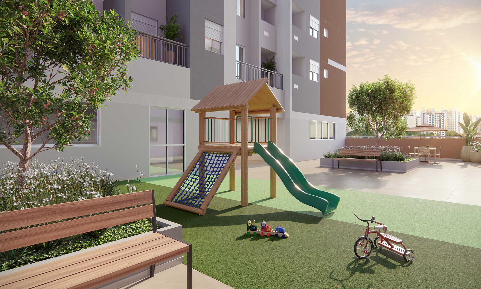 PERSPECTIVA ILUSTRADA DO PLAYGROUND