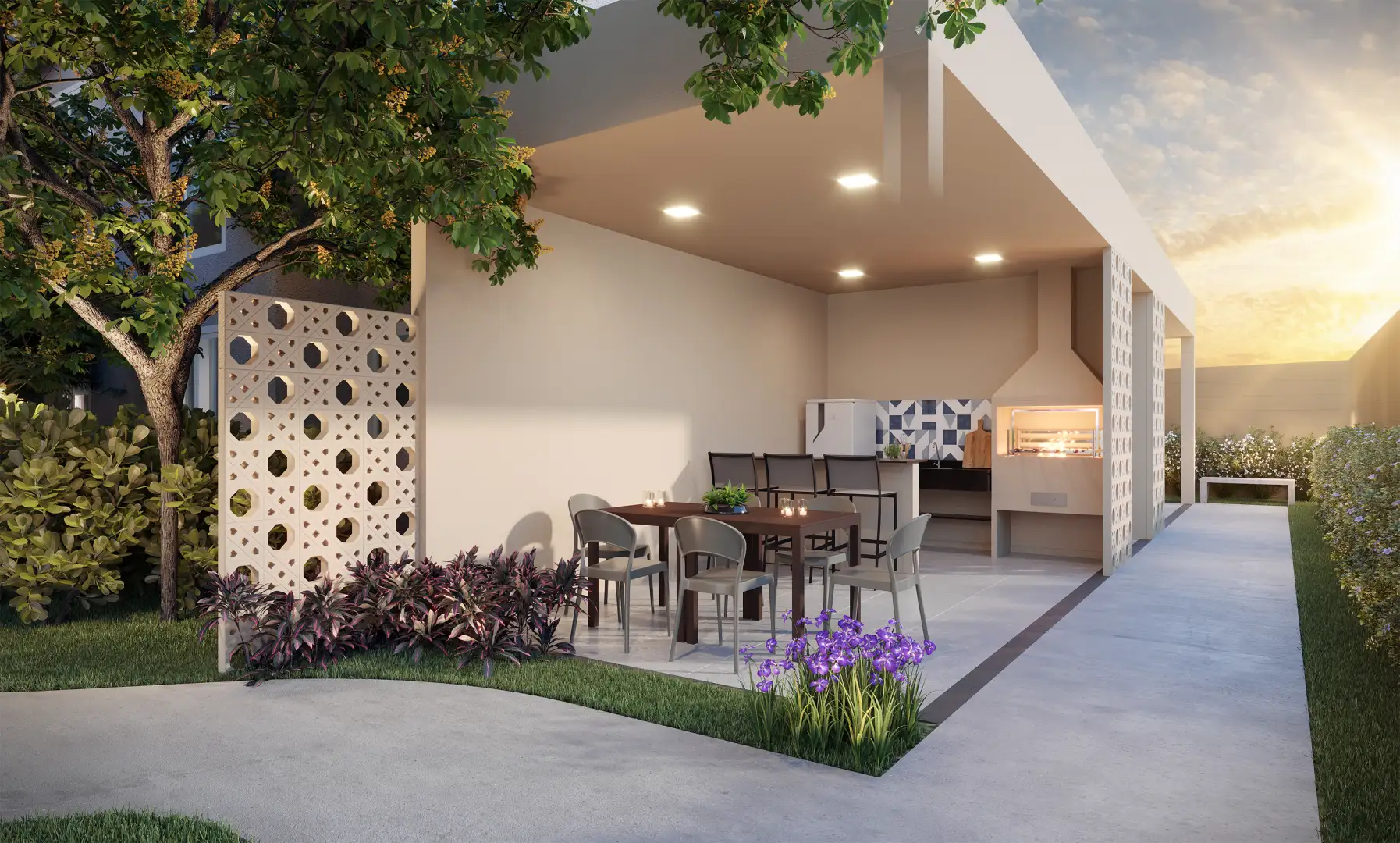 PERSPECTIVA ILUSTRADA DA CHURRASQUEIRA