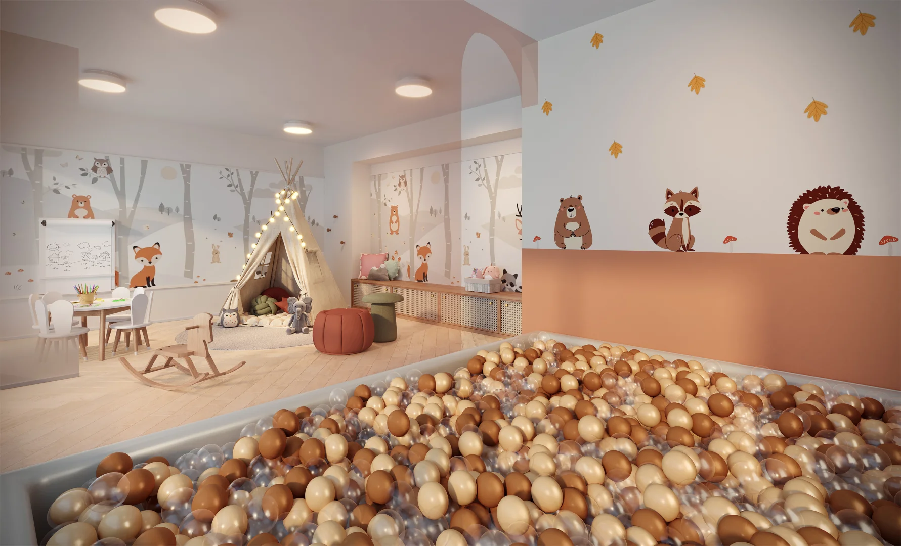 PERSPECTIVA ILUSTRADA DA SALA DA BRINQUEDOTECA